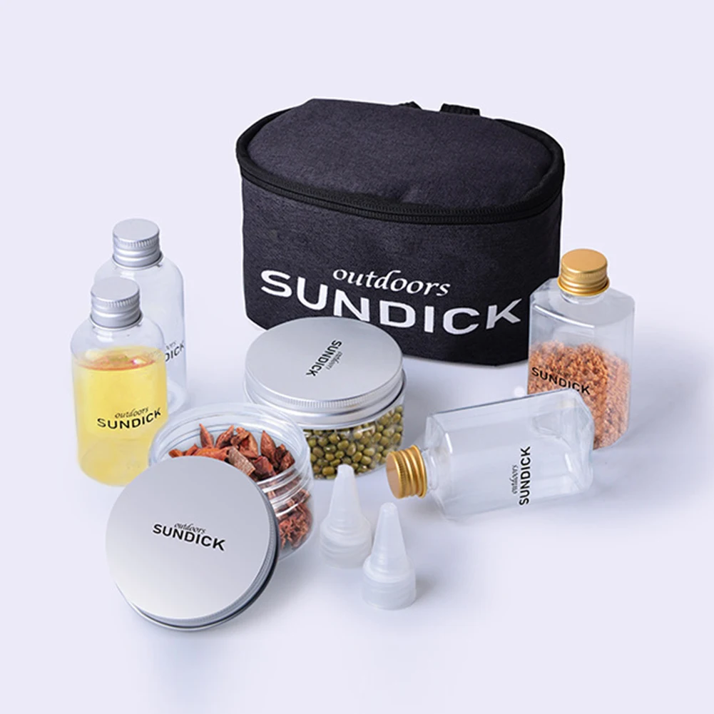 

Outdoor Camping Seasoning Bottle Set BBQ Picnic Seasoning Package Portable Spice Bottle Sets Picnic Cookout Accessories