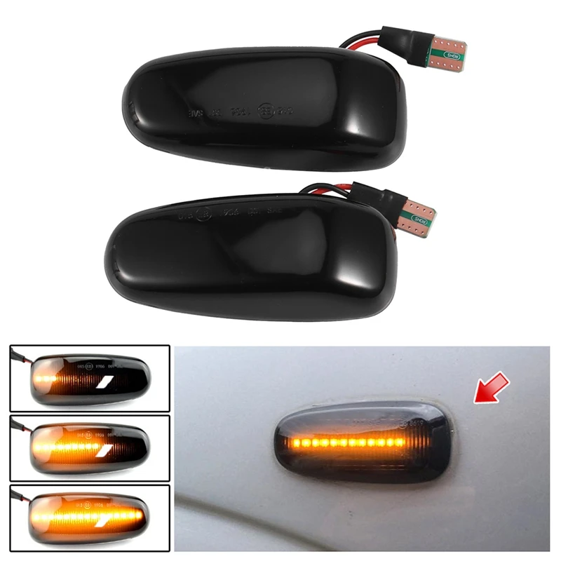 

Car Dynamic LED Turn Signal Blinker Side Marker Light For E C CLK S Class W124 W210 R170 R129 W163 W638