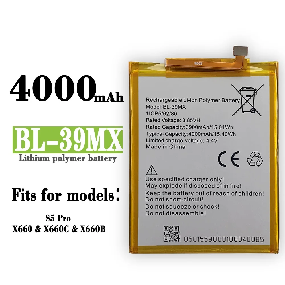 

Suitable for spoken infinix x660 1560 2 / s5 pro 39mx battery mobile phone battery