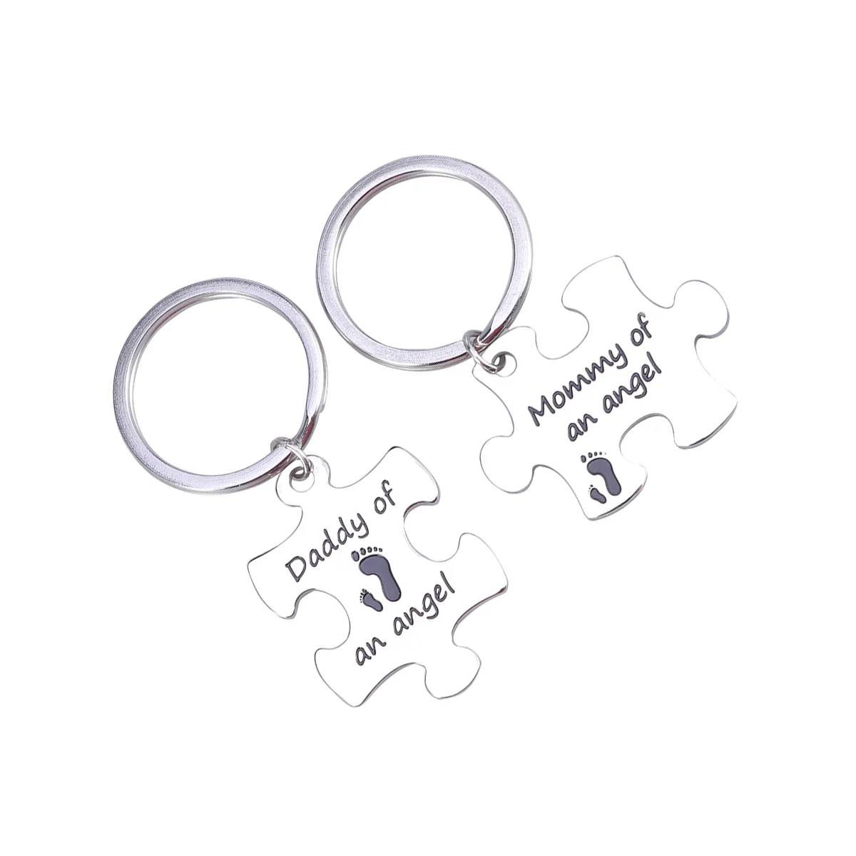 

Novelty Memorial Necklace Decorative Parents Keychain Miscarriage Gifts Couple Necklaces