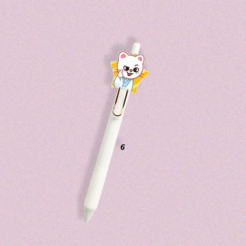 Фото Ручка-стилус SKZOO Periphery Cartoon Press The Neutral Pen Signature Pen с изображением SKZ Felix, HyunJin, Bang Chan, Woojin, Changbin, Lee Know, Han Seungmin №5
