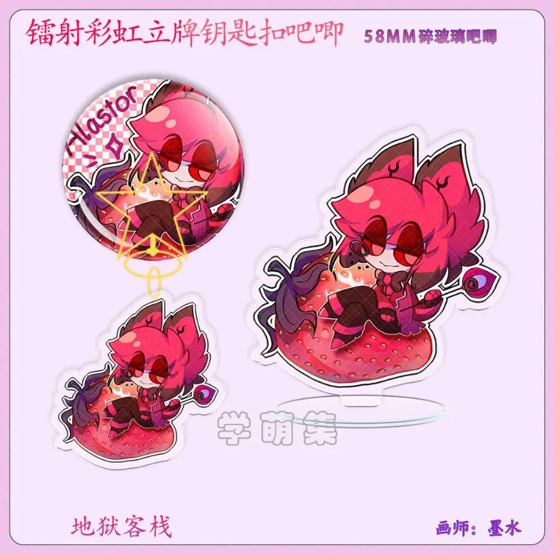Inn of Hell Plate Desk Decor Alastor Strawberry Standing Vox Blueberry Model Collection Орнамент Люцифер Apple Акриловая кукла (art.: 3920ccd36764a) - 3920ccd36764a