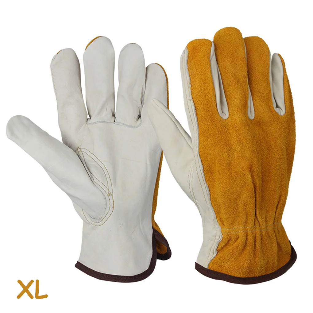 

1 Pair Working Welding Working Gloves Hands Protection Thorn Proof Anti-Puncture Wear-Resisting Gardening Gloves