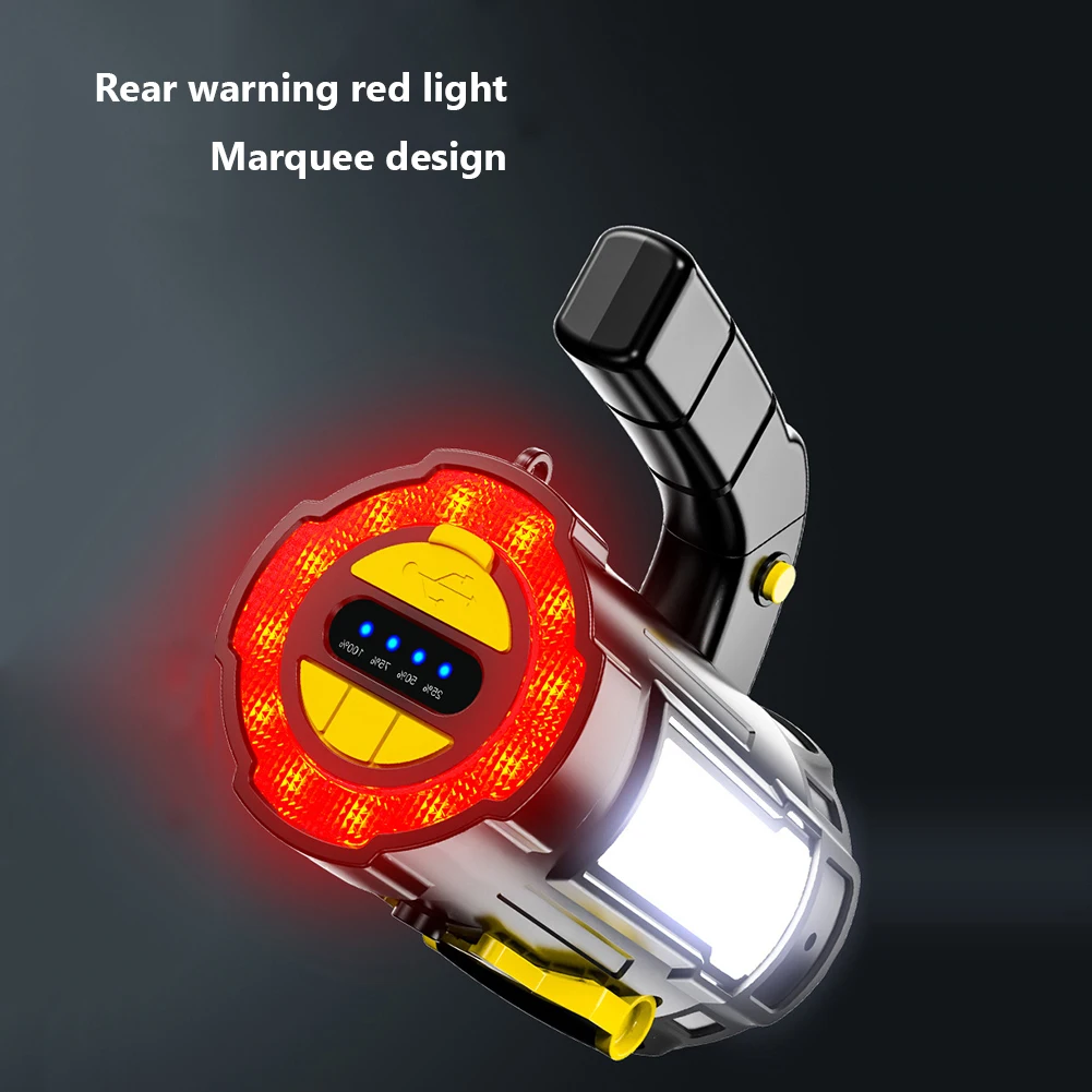 

Многофункциональный светодиодный фонарь COB для кемпинга с ручкой, портативный светильник с USB-зарядкой и регулируемой яркостью, уличные акс...