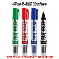 4 pcs g 218 erasable whiteboard markers school suppliescan be used for graffititeachingmeeting handwriting is easy to erasa