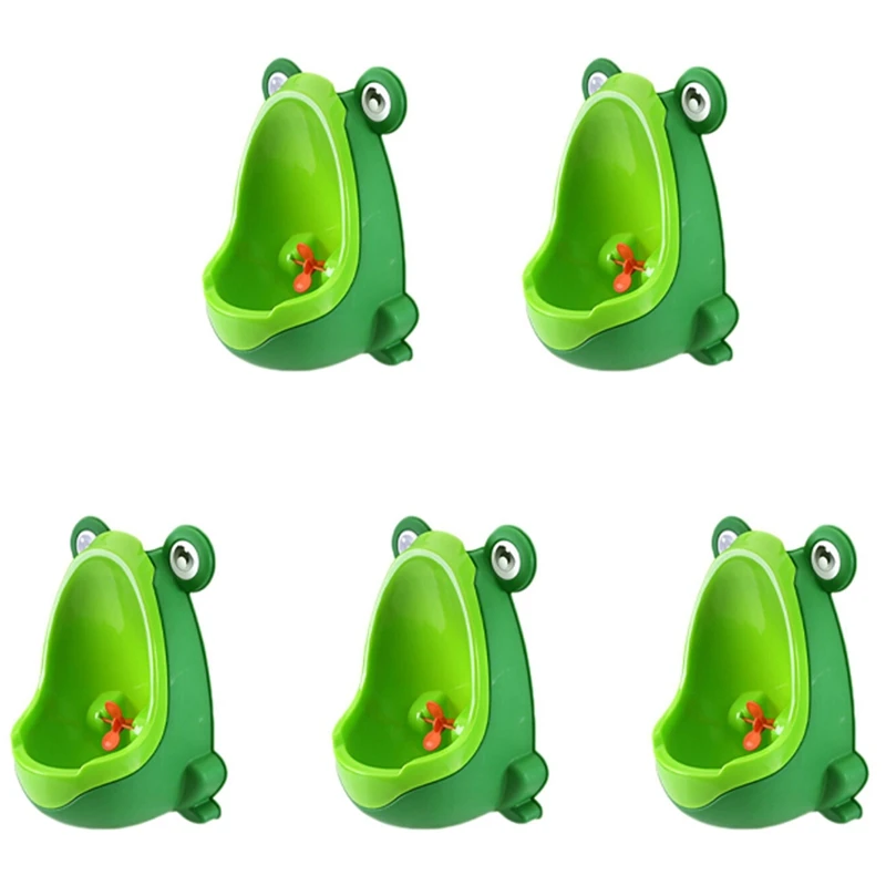 

5 X Забавный горшок, детский писсуар в форме лягушки (зеленый)