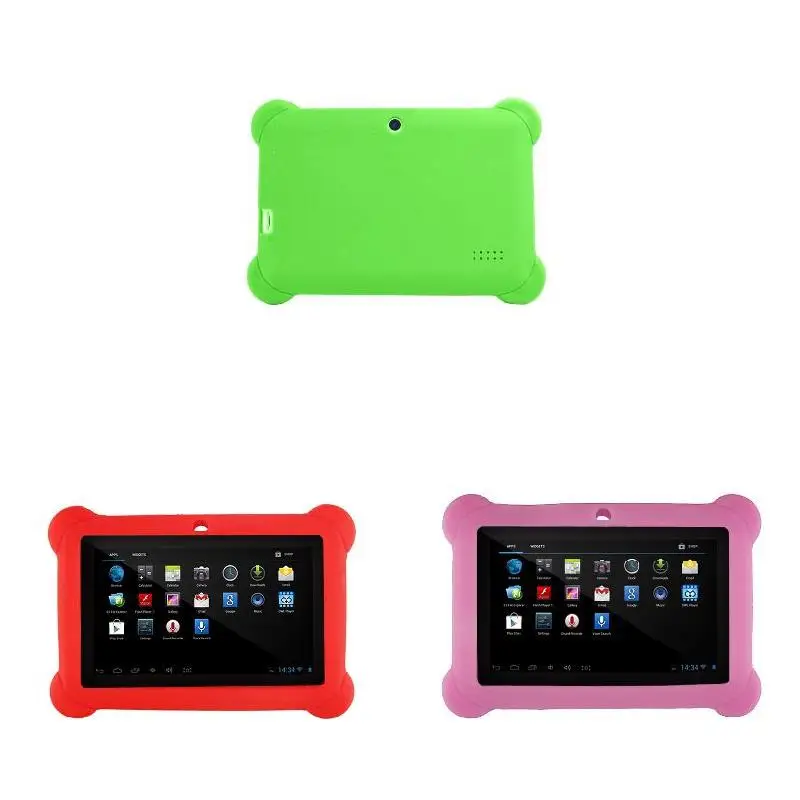 

Silicone Gel Protective Back Case Cover For 7 '' Allwinner A33 A23 Android Tablet Q88 Flat sleeve Shockproof Case 스냅케이스 태블릿케이스