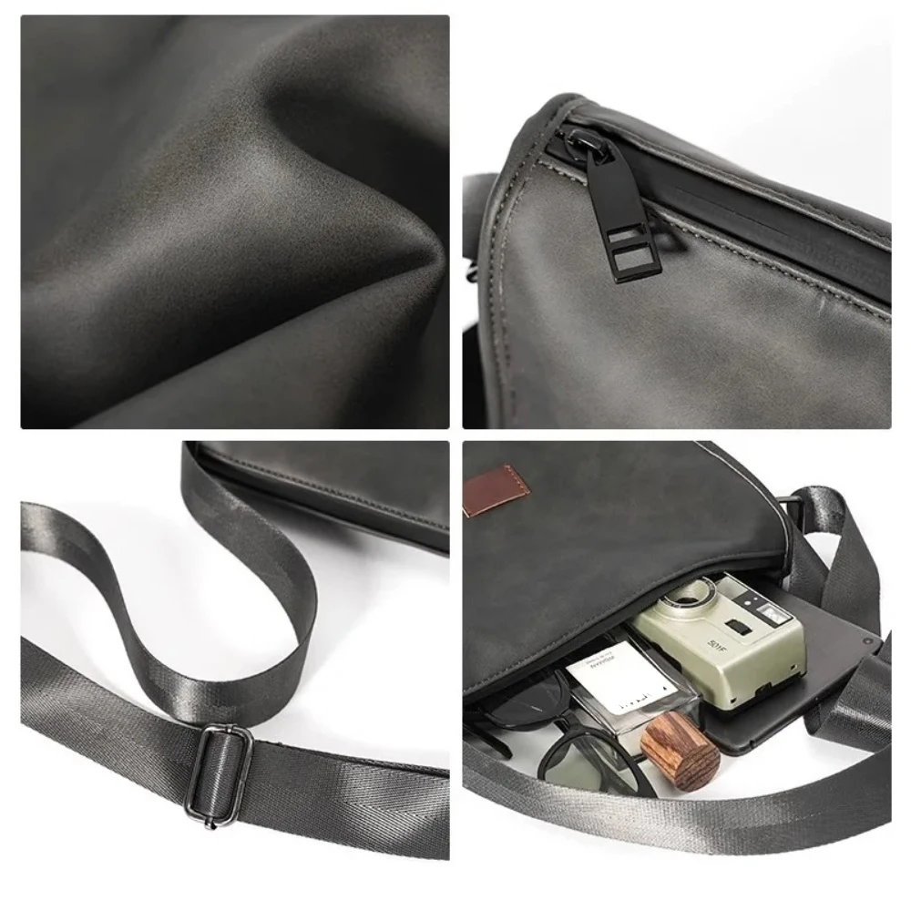 Сумка на плечо мужская в Корейском стиле модная сумочка-слинг ретро мешок