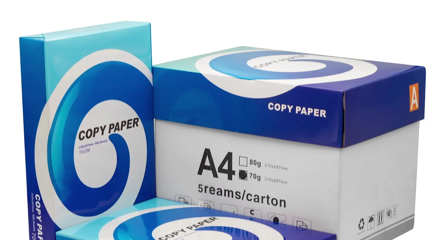 

OEM Factory Double Grad A GB Brand Office Bond Paper Premium 100% Wood Pulp 80gsm White A4 Copy Paper(500 Sheets)