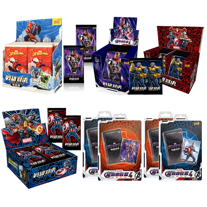 

KAYOU Marvel Hero Battle Cards Comics Heroes Versus Collection Card box The Avengers Anime Party Playing Games Toys Gift Boxes