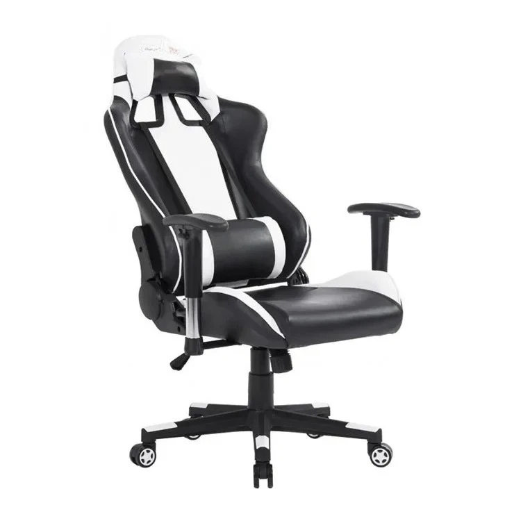 Фото л #   Wahson Оптовая продажа Кожаное кресло для геймера Best Value Игровое кресло с подушкой для шеи и подушкой для талии №1