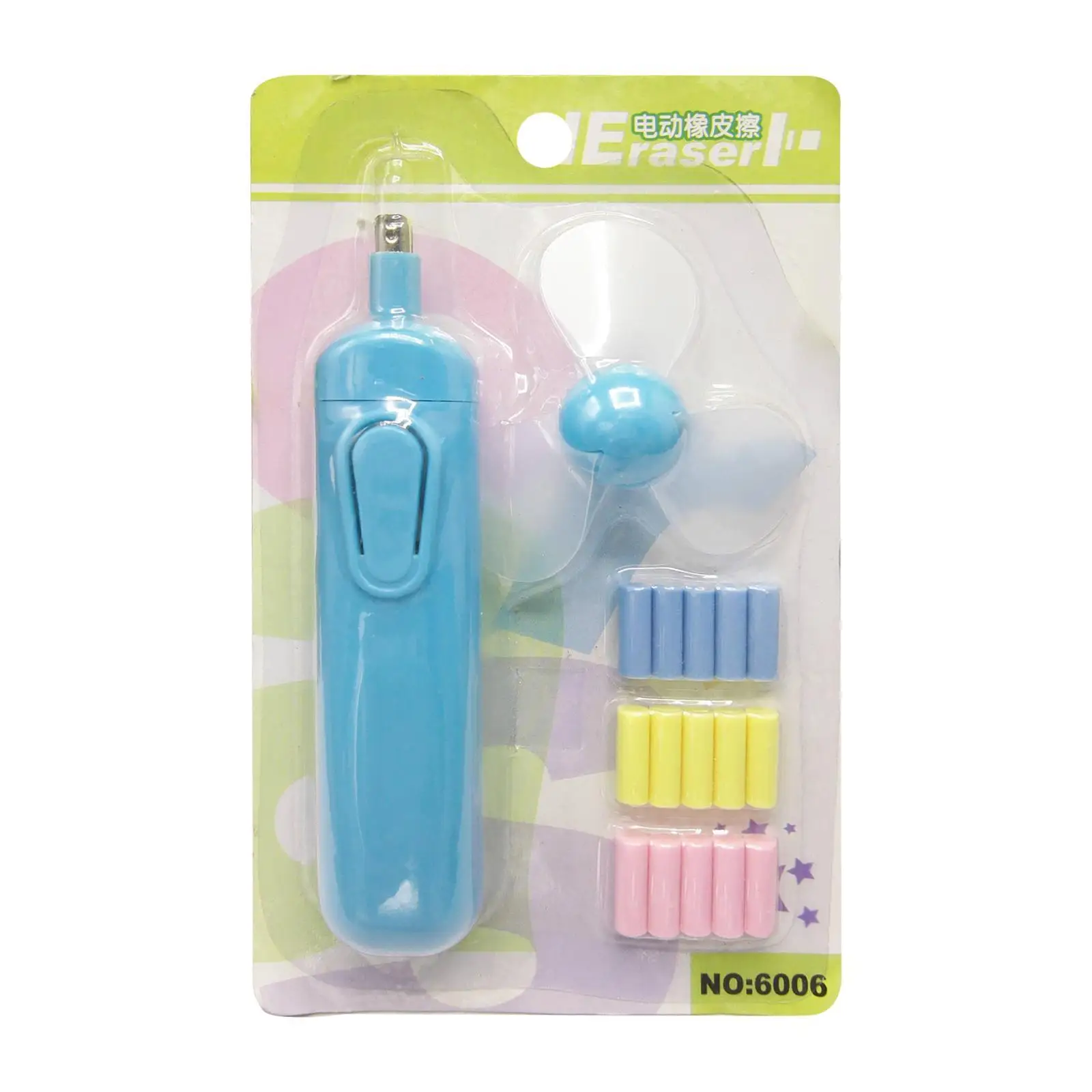 

Portable Electric Eraser Pencil Drawing For School Students Learning Stationery Replaceable Office Tools With Fan Creative