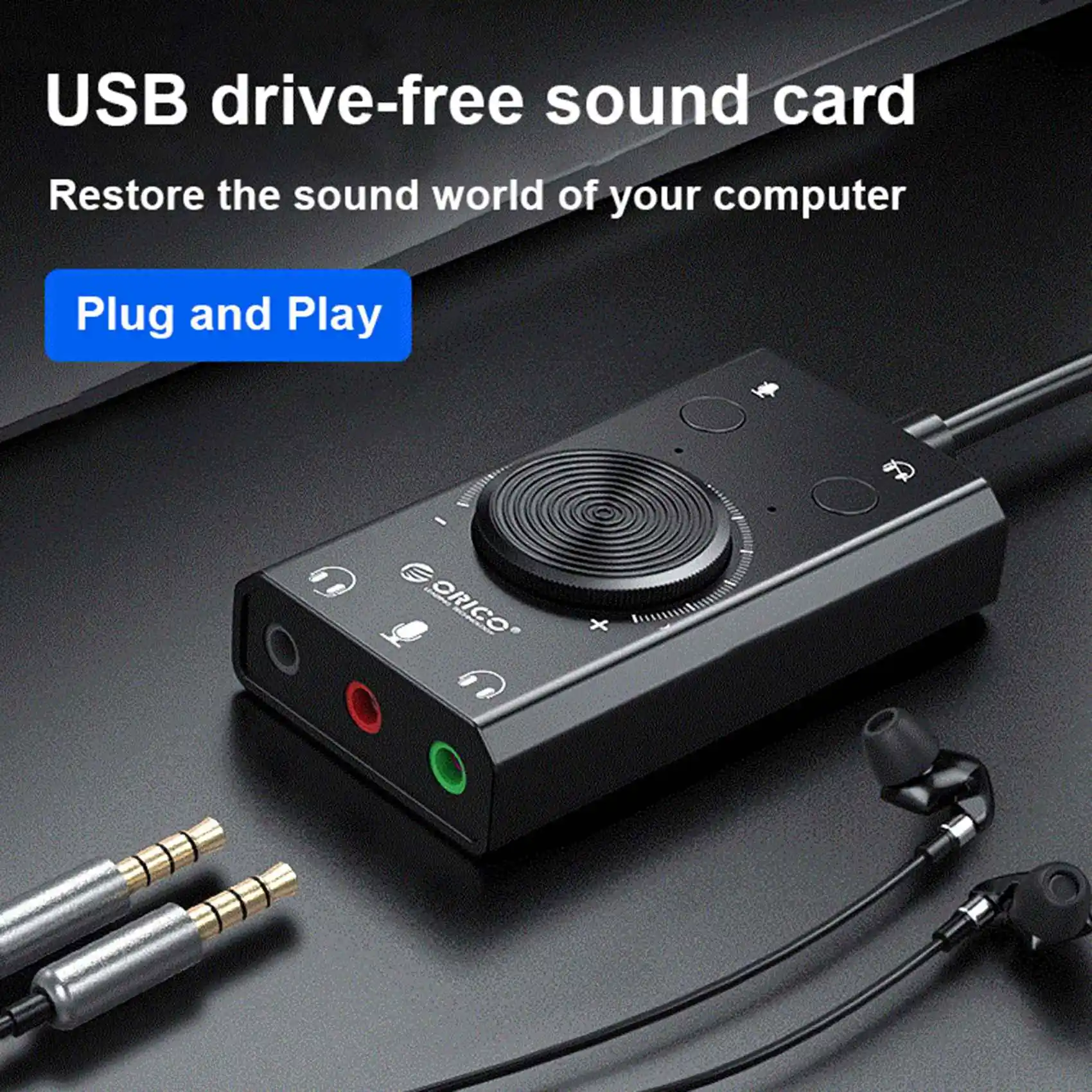 Внешняя звуковая карта USB-аудиоадаптер