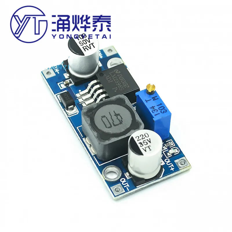 

YYT DC-DC step-down power supply module 3A adjustable step-down module LM2596 regulated 24V to 12V 5V 3V