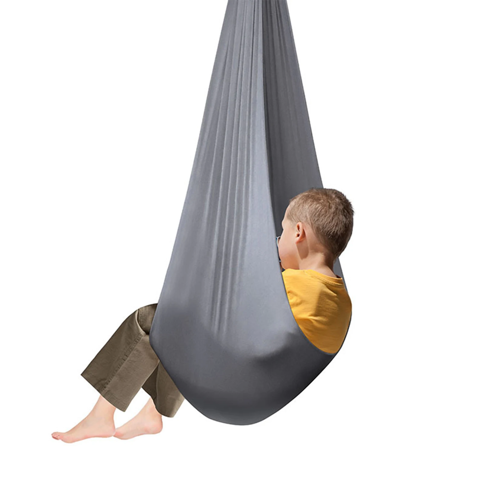 

Kids Cotton Swing Hammock for Autisms ADHD ADD Cuddle Up Sensory Child Therapies Elastic Parcel Steady Seat Swing chairtoy