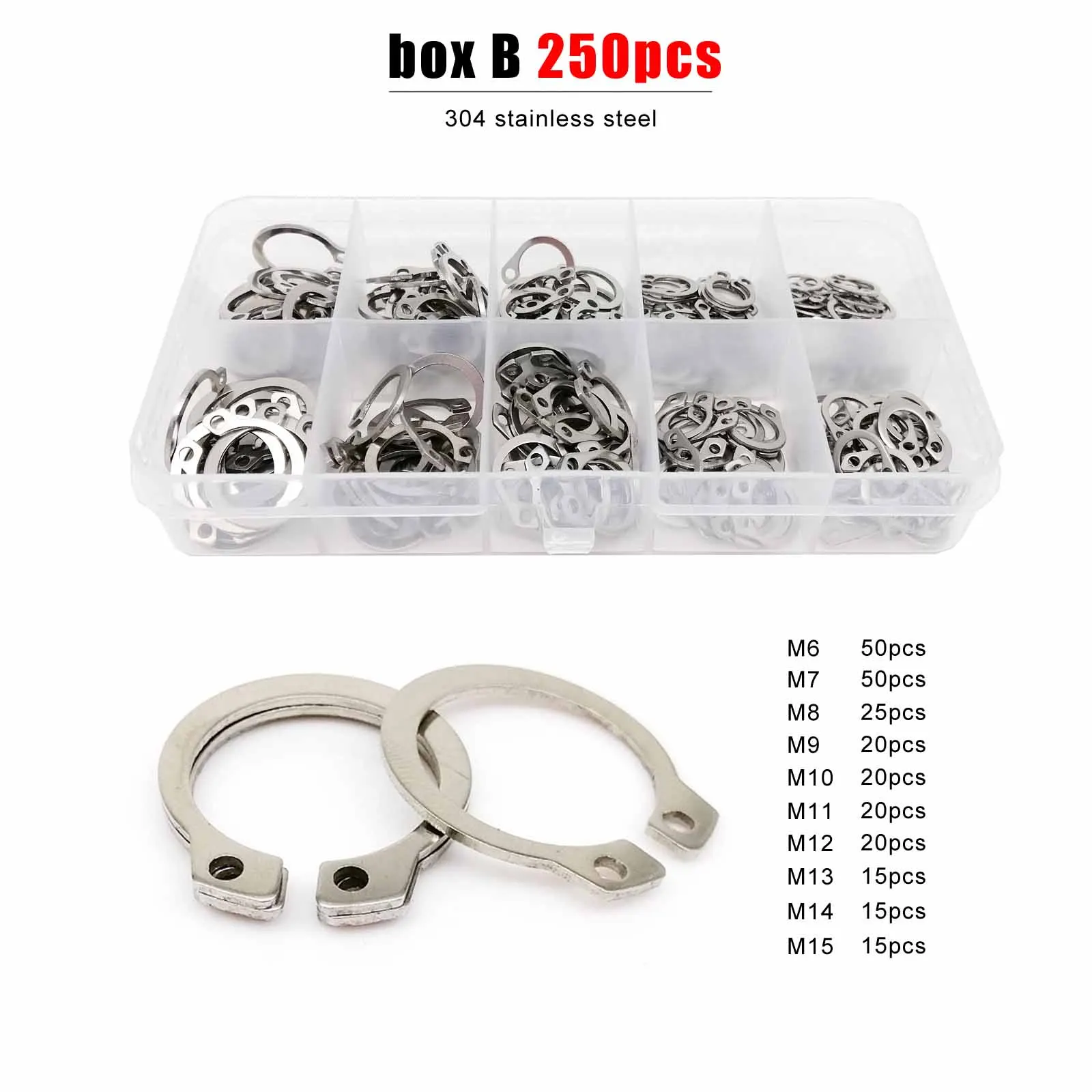 Набор деталей для стиральной машины из нержавеющей стали от M5 до M20 черное кольцо