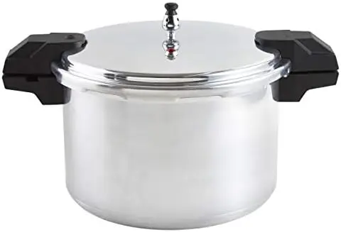 

Polished Aluminum 5 / 10 / 15-PSI Pressure Cooker / Canner Cookware, 16-Quart, Silver Olla de presion Pressure canner Rice cooke