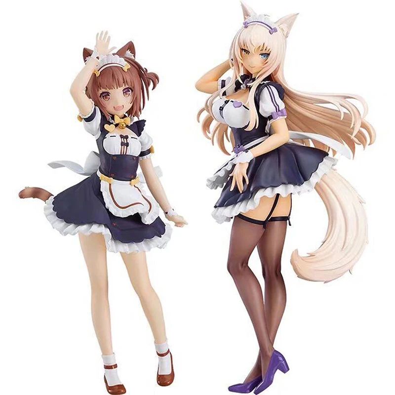 

18cm Anime NEKOPARA Action Figure Azuki Coconut Chocolate Vanilla Maid Sexy Girl Figurine PVC Collectible Model Toy Doll Gift