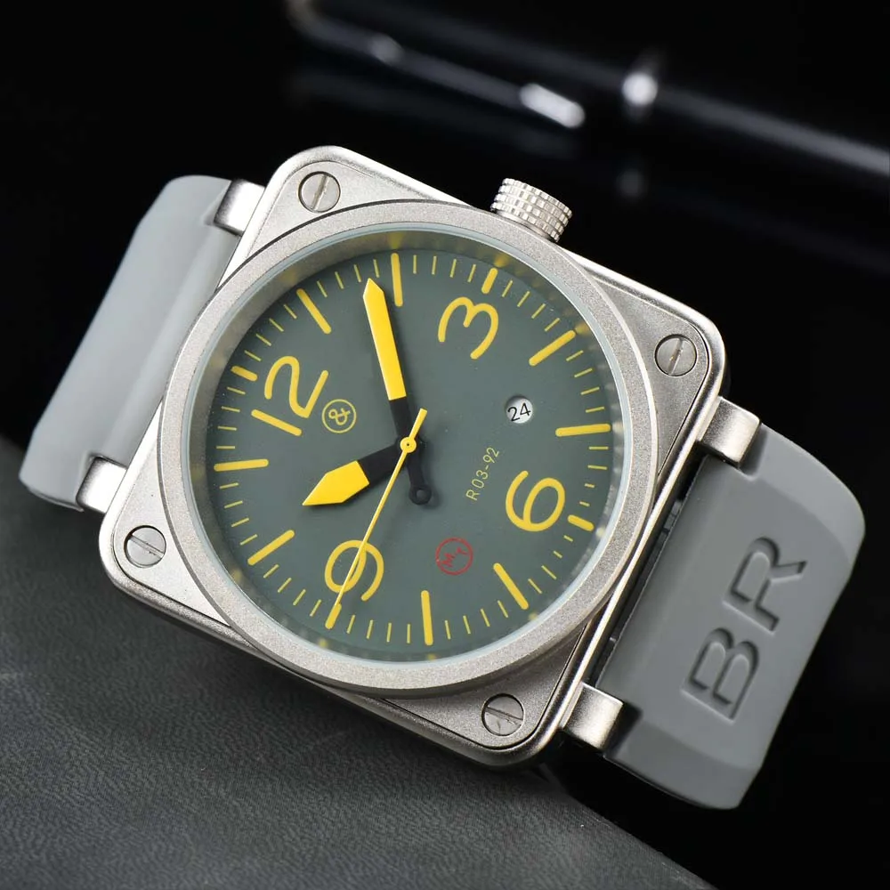 

AAA Original BR Brand Watches For Mens Fashion Sports Square Automatic Mechanical WristWatch Business Simple Multifunction Clock
