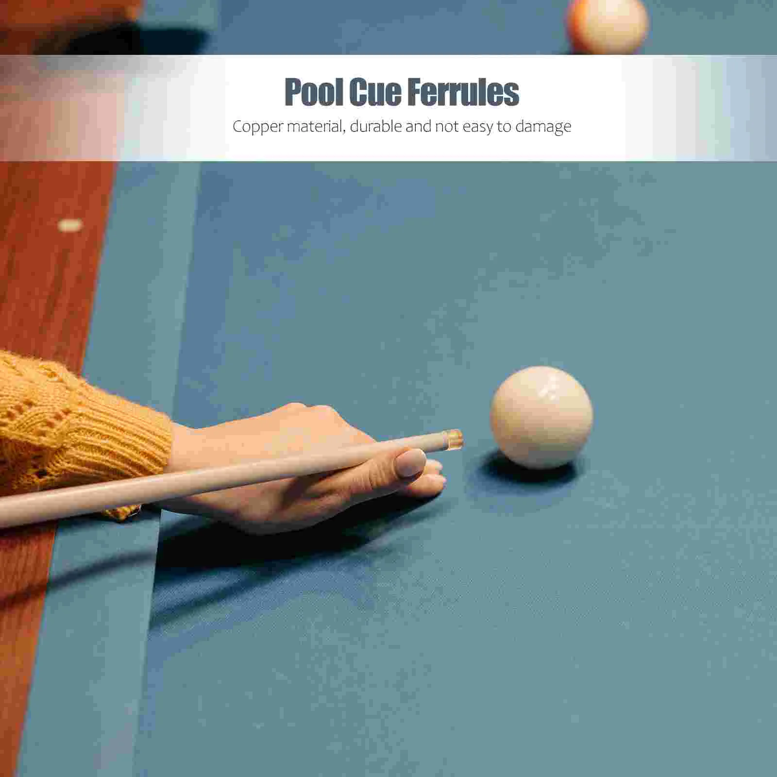 

30pcs Replaceable Cue Ferrule Billiards Cue Ferrules Pool Cue Ferrules Pool Ferrule Billiard Replacement Parts