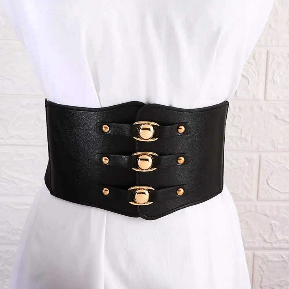 

Lady Dresses Waist Strap Elastic Wide Corset Belts for Women Cummerbunds Designer Tight Dress Waistband cinturones para mujer