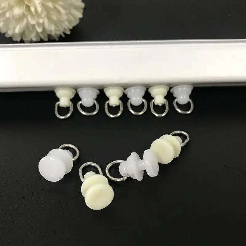 

20PCS Curtain rail pulley composite nano round orbit sound tracks