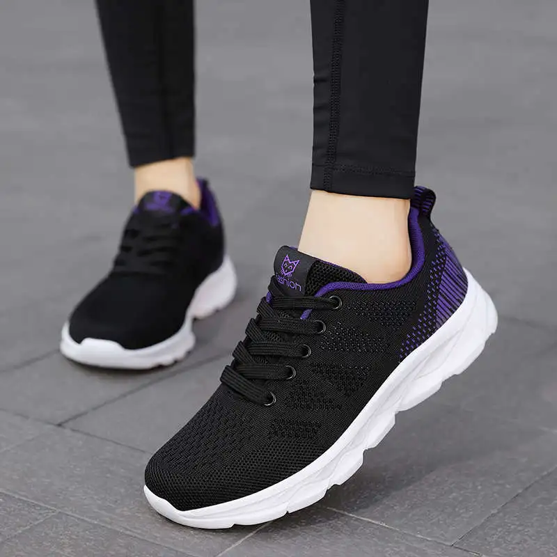 

Elastic Laces Sport Shoes Woman Designer For Top Brand Women's Running Shoes Sports Shoes Ladies White Sneakers Women Tennis