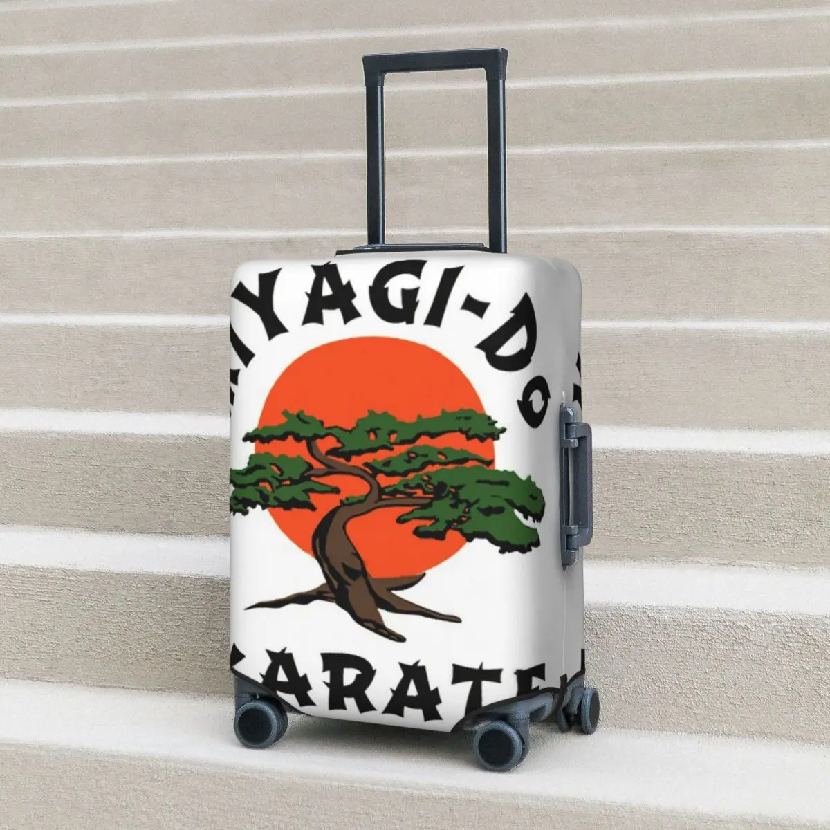 

Miyagi Do Suitcase Cover Film Cobra Kai Cruise Trip Protector Vacation Fun Luggage Supplies