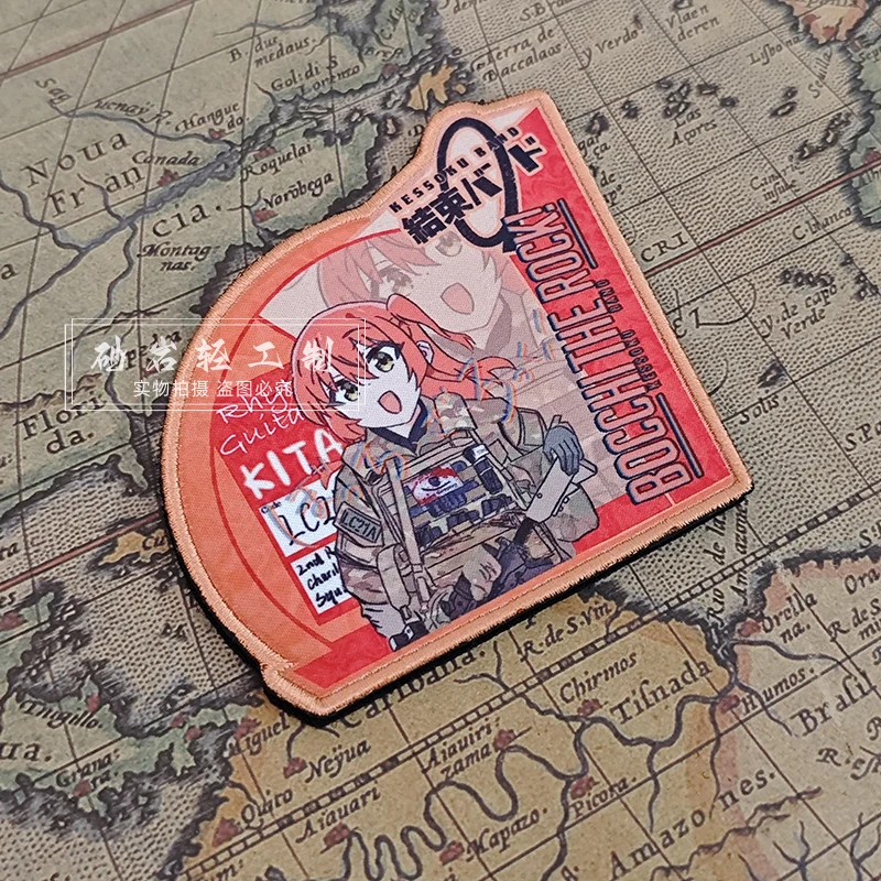 BOCCHI THE ROCK! Военные аниме-нашивки с крючками и петлями Kita Ikuyo для одежды