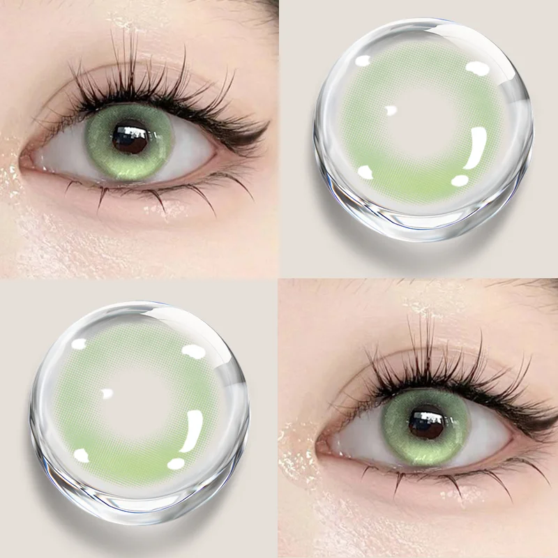 DUOXIU 1 пара корейских контактных линз для глаз с рецептурной близорукостью синие