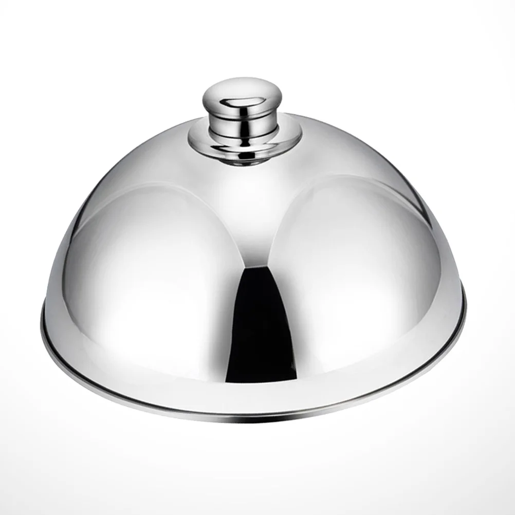 

Cover Food Dome Lid Basting Steel Stainless Melting Grill Covers Cheese Dish Griddle Serving Steam Plate Tent Steaming Steak Pot