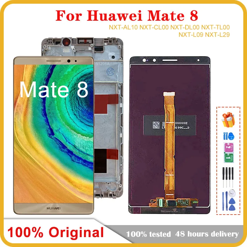 6,0 'Оригинальный сенсорный ЖК-экран для Huawei Mate 8 с рамкой дигитайзер сменный дисплей для Mate 8 Mate8 Lcds NXT-L29