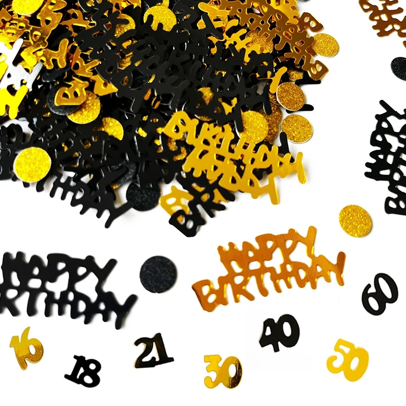 16 18 21 30 40 50 60 Years Anniversary Happy 30th 40th 50th 60th Adult Birthday Confetti 15g Gold Party Table Scatter Decoration