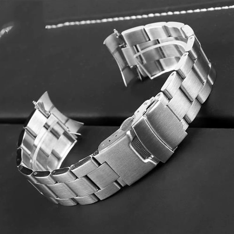 Фото Ремешок для часов Casio Duro MDV107-1A MDV106-1A из нержавеющей стали, сменные аксессуары, 3 вида металлических мужских ремешков для дайвинга, 22 мм №4