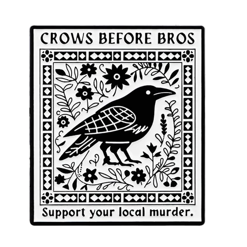 Брошь Рамулус с воронами