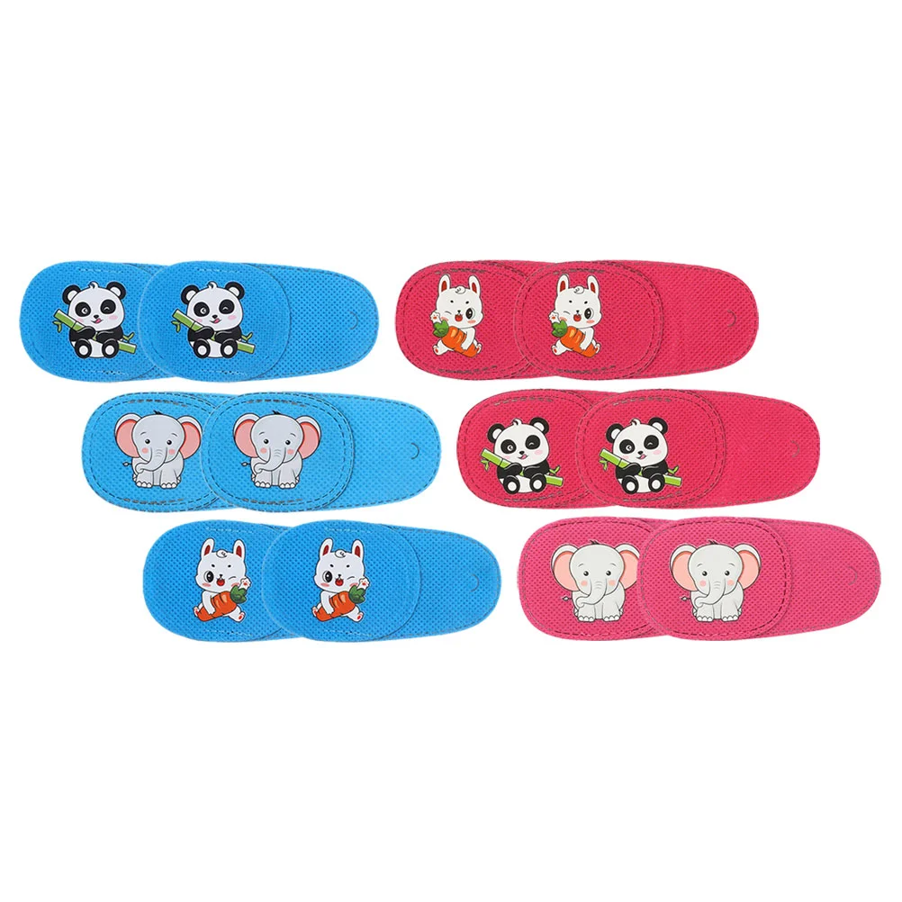 

12 Pcs Eye Patches Kids Lazy Students Amblyopia Blindfold Non-woven Fabric Cloth