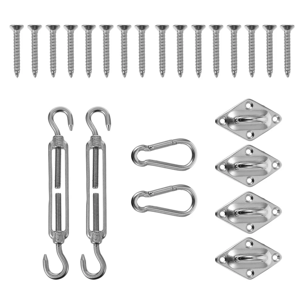 

2 Sets of Awning Mounting Tools Useful Awning Spring Buckle Shade Sail Accessories