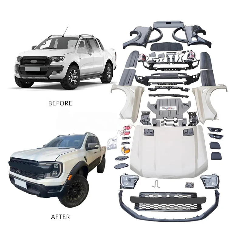 Фото Высококачественный, популярный комплект обвесов BeHi Auto Wide Body Kit для автомобилей Ranger 2012-2021 T6 T7 T8, обновление до стиля Ranger Raptor 2022 T9 №1