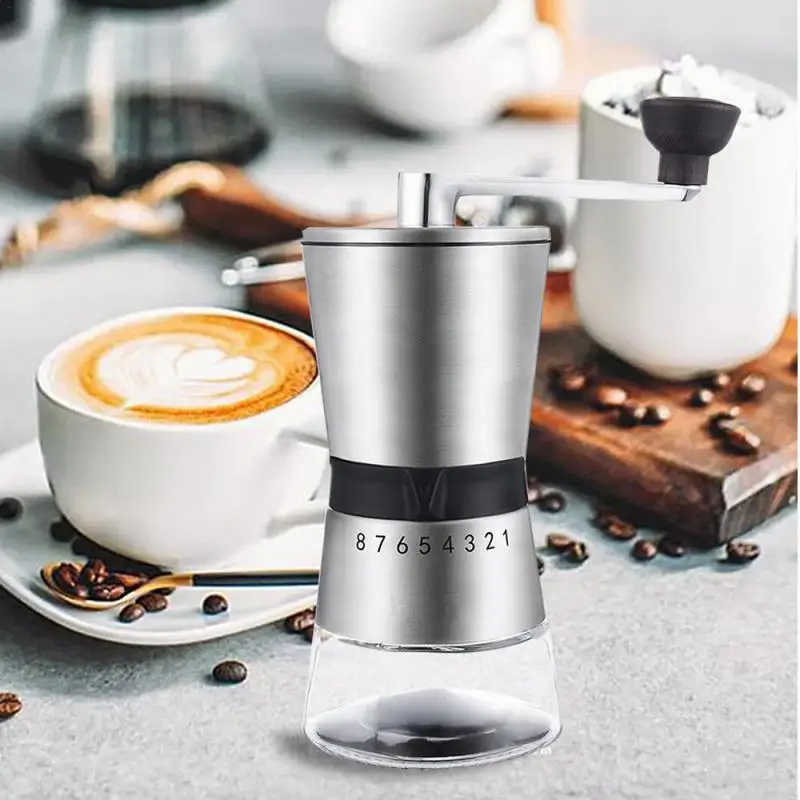 

Hand Durable Adjustable Settings Premium Portable Hand Crank Premium Coffee Grinder Hand Crank Coffee Grinder Versatile Manual