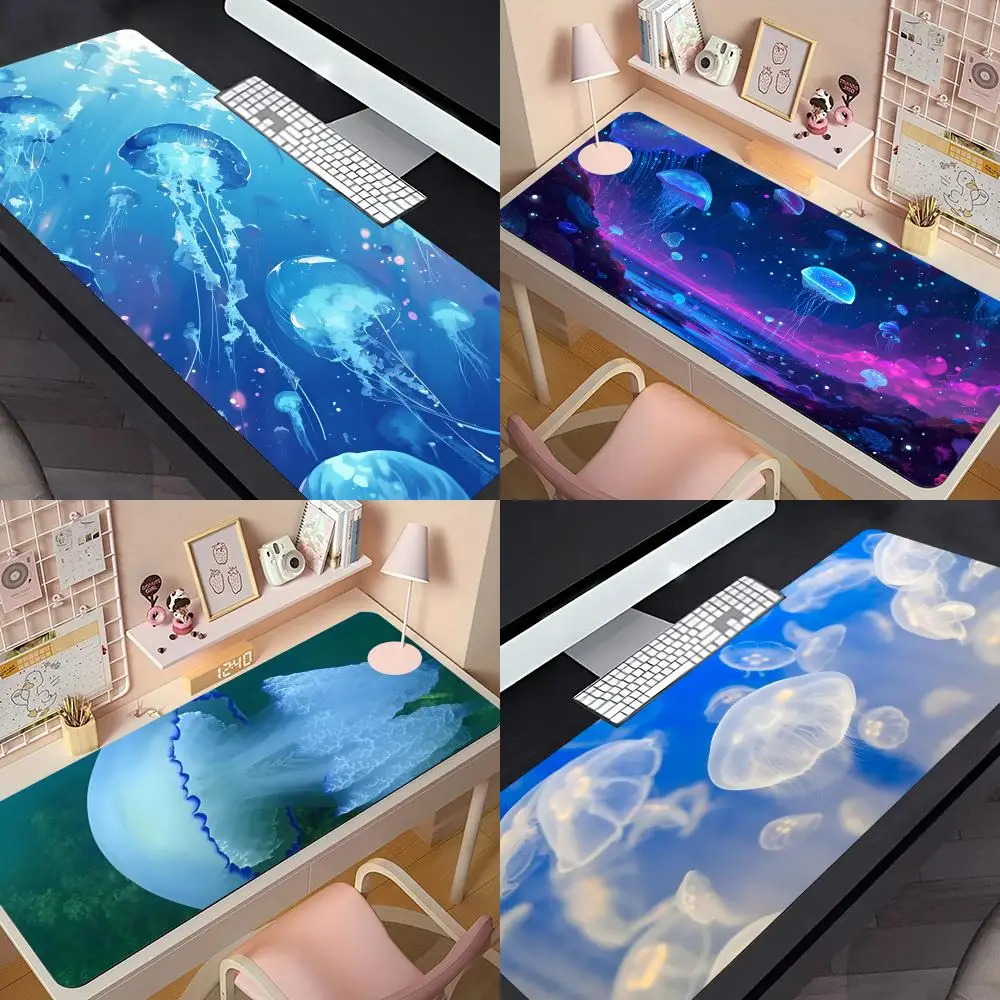 Игровой коврик для мыши Blue jellyfish компьютерный Настольный офисный ковер ноутбука