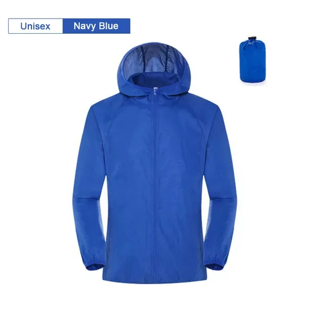 

New in Camping Rain Jacket Men Women Waterproof Sun Protection Clothing Fishing Hunting Clothes Quick Dry Skin Windbreaker With