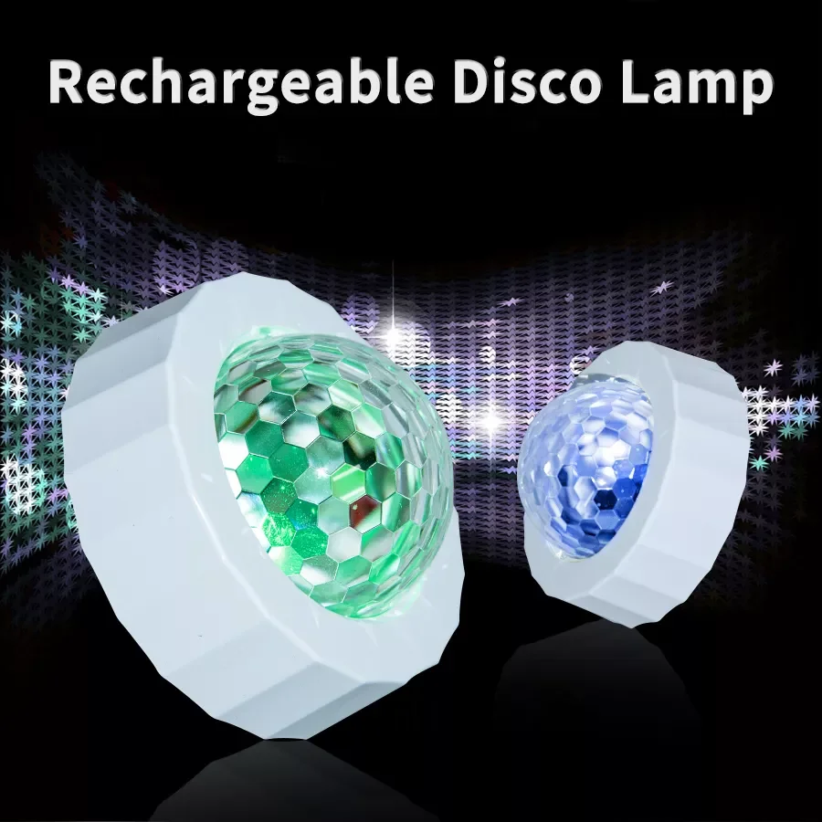 

Disco Light DJ Disco Ball Lamp Led Lighting Projector Sound Activated Party Lights For Home Car Nightclub Portable