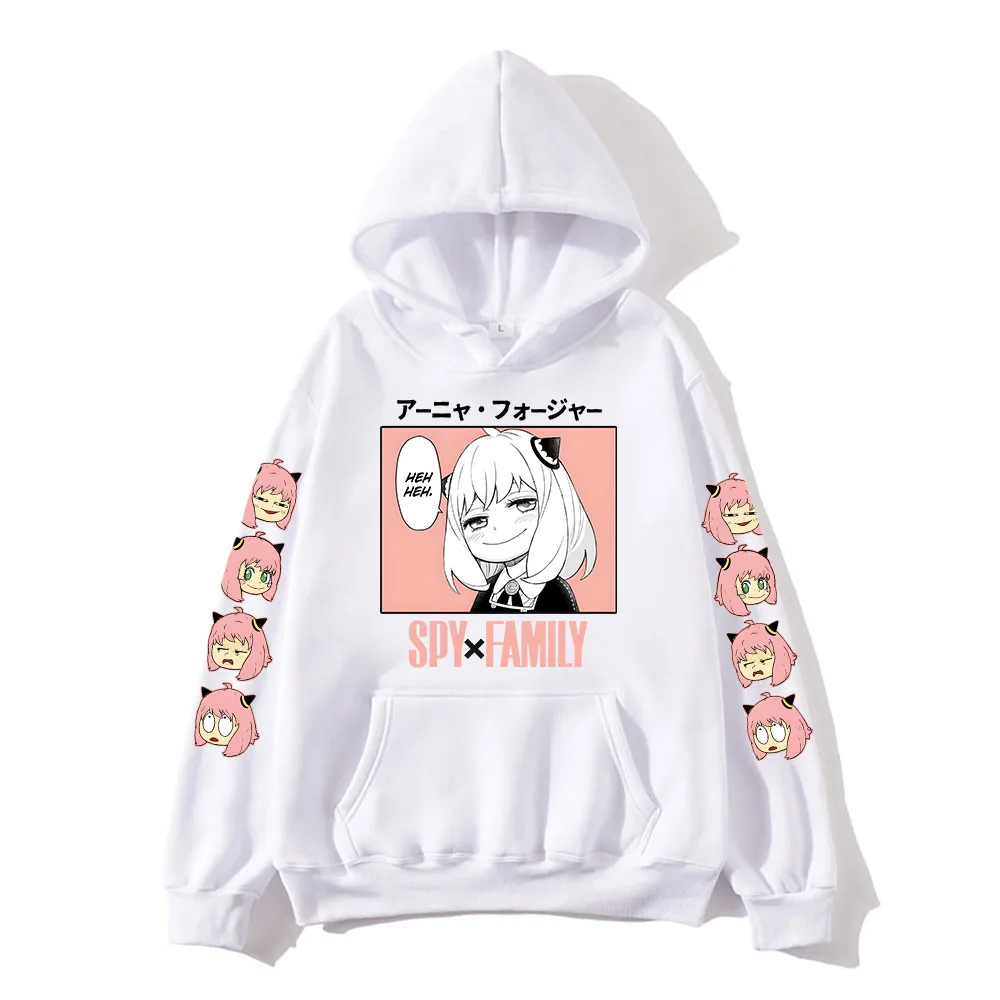 Anya Anime Spy X Family Hoodies Kawaii Cartoon Mens/WomenSweatshirt Tops Harajuku Unisex Couple Hoodie Plus Fashion Streetwear
