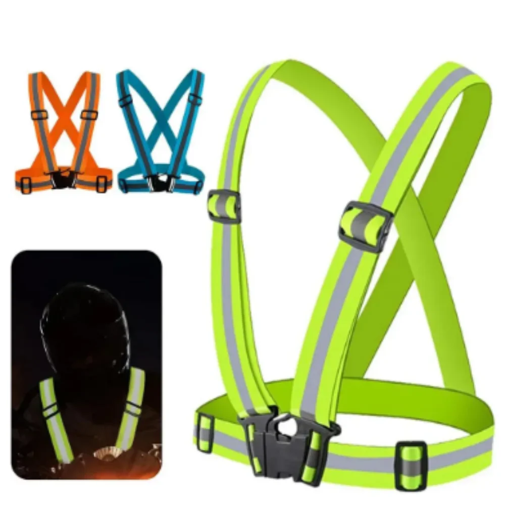 Светоотражающие Защитные Жилеты Легкие Регулируемые Эластичные Полосы Высокой