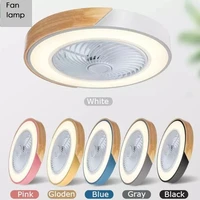 intelligent modern ceiling fan with lights remote control ceiling light fan lamp bedroom dining room silent invisible fan light