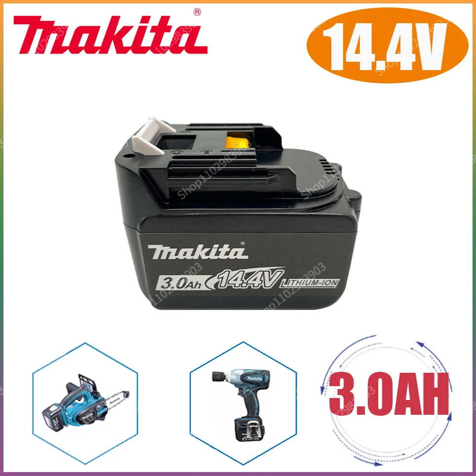 

Makita BL1430 14.4V 3000mAh For MAKITA Li-Ion Battery BL1415 194066-1 194065-3 194559-8 MAK1430Li MET1821