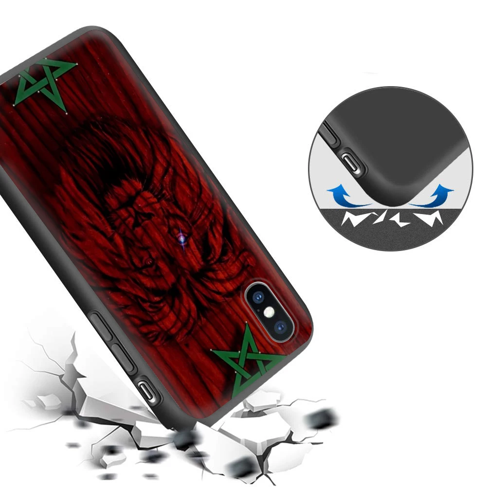 Мягкий силиконовый чехол YR-11 с флагом Марокко для Samsung Galaxy A05 A05s A24 A04 A04s J4Plus A23 A13 A14