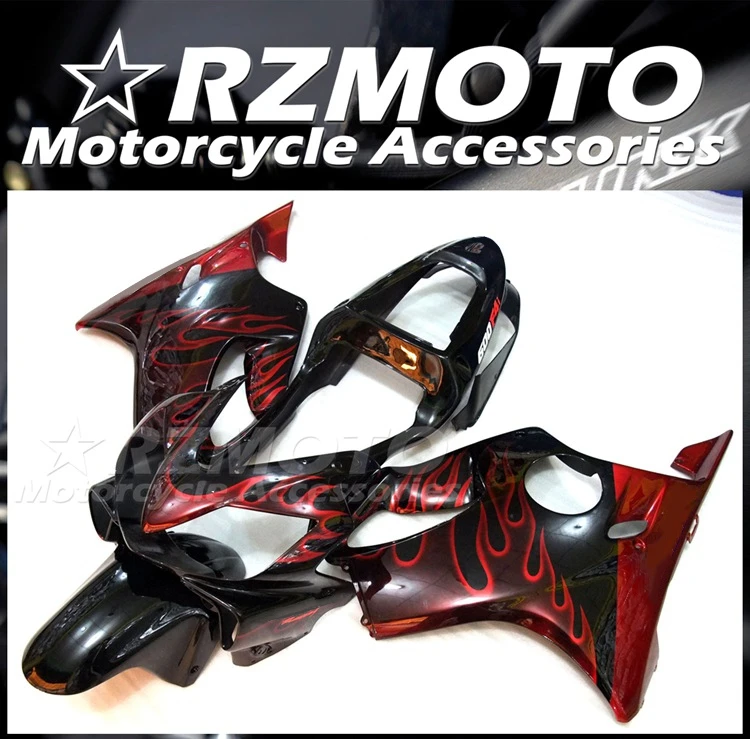 

4Gifts New ABS Injection Fairings Kit Fit For HONDA CBR600 F4i 2001 2002 2003 01 02 03 Bodywork Set Custom Free Flame Red