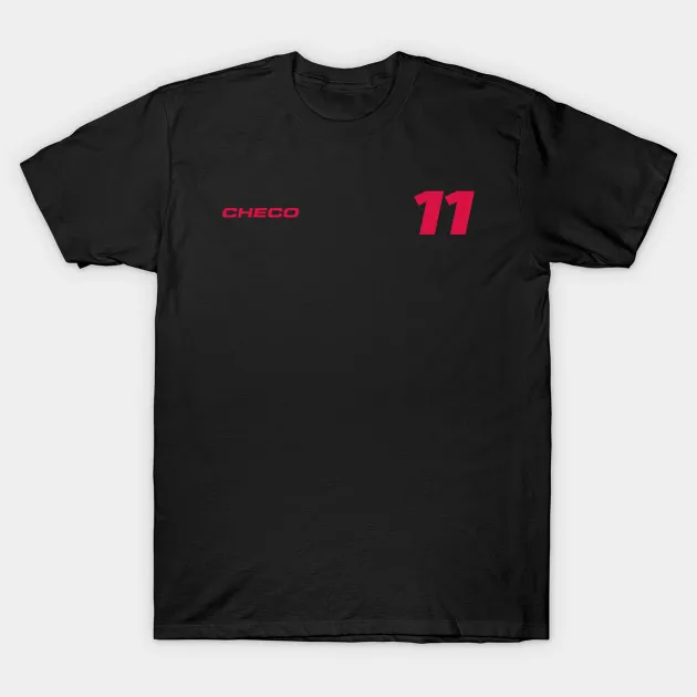 

Men/Women's Summer Black Street Fashion Hip Hop Checo Sergio Perez #11 F1 2021 T-shirt Cotton Tees Short Sleeve Tops