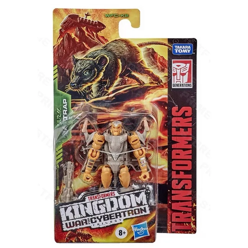 Фото Оригинальная игрушка Hasbro Transformers: Война за Кибертрон, WFC-K2 Rattrap, фигурка аниме-персонажа класса Core, модель для коллекционирования, подарок №3